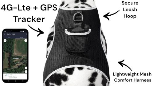 Realtime Waterproof Collar GSM GPS Dog Tracking Systems w/ Text Alerts Size:L