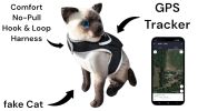 Rechargeable Pet Tracker GPRS GPS Dog Tracking Collars Waterproof Device Size:M