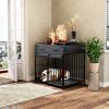 Furniture Style Dog Crate with 2 Drawers, Dog Kennel Medium, Heavy Duty Dog Crates, Dog Kennel Furniture for Small and Medium Dogs